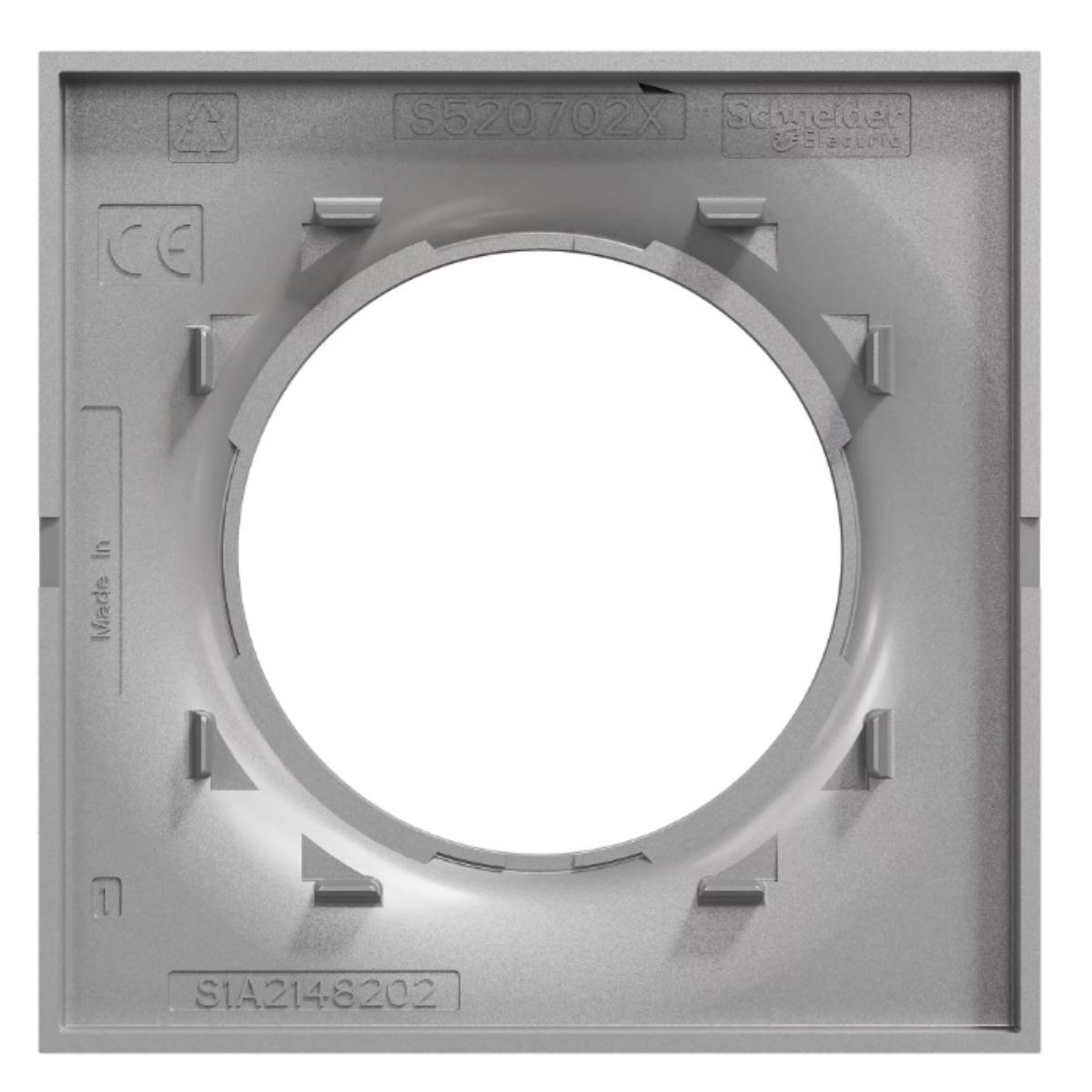 Plaque 1 poste horizontale/verticale - Odace Styl - Schneider