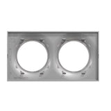 Plaque 2 postes H/V entraxe 71 mm - Odace Styl - Schneider