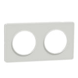 Plaque de finition 2 postes Odace Styl - translucide  - Schneider
