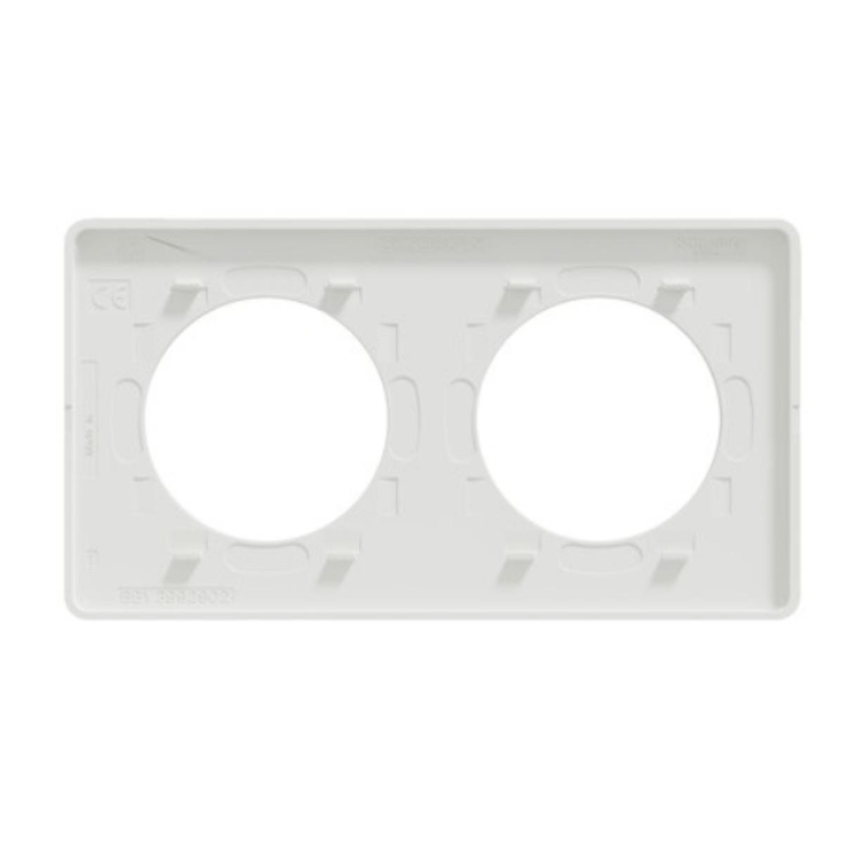 Plaque de finition 2 postes Odace Styl - translucide  - Schneider
