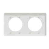Plaque de finition 2 postes Odace Styl - translucide  - Schneider
