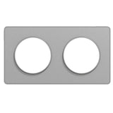 Plaque 2 postes horizontale/verticale - Odace Touch - Schneider