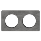Plaque 2 postes horizontale/verticale - Odace Touch - Schneider