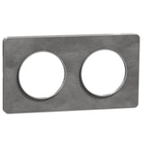 Plaque 2 postes horizontale/verticale - Odace Touch - Schneider