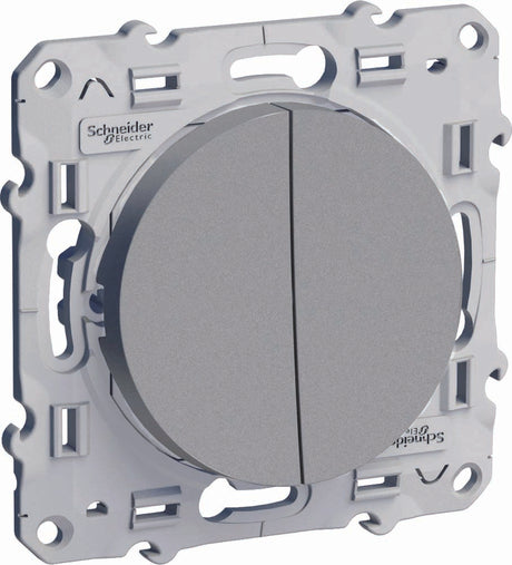 Double interrupteur va-et-vient 250V - Odace - Schneider