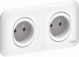 Prise 2P+T 16A connexion auto - Ovalis - Schneider