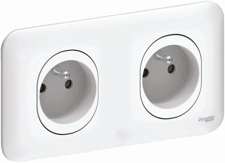 Prise 2P+T 16A connexion auto - Ovalis - Schneider