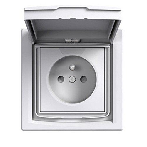 Prise 2P+T IP44 + clapet de protection Asfora - Schneider