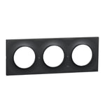 Plaque 3 postes H/V 71 mm - Odace Styl - Schneider