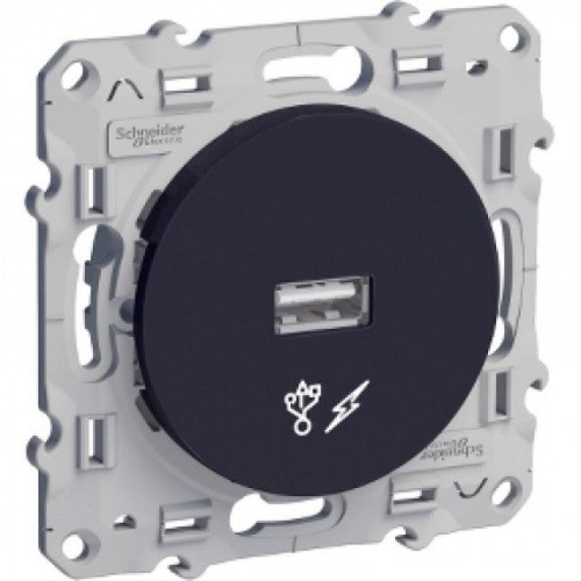 Prise USB 5V anthracite Odace - Schneider