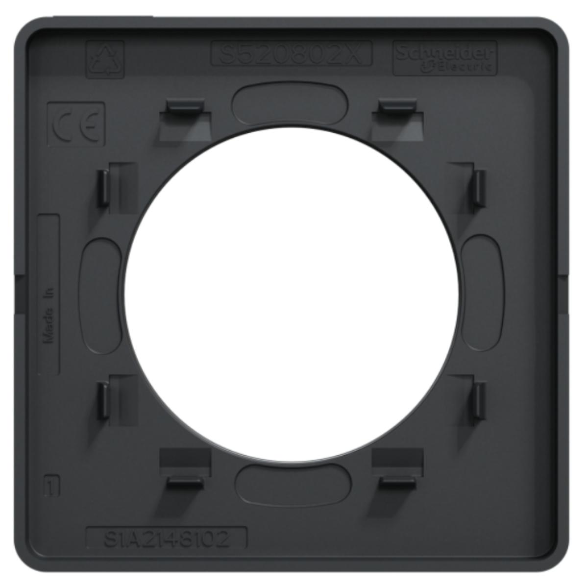Plaque 1 poste - Odace Touch - Schneider