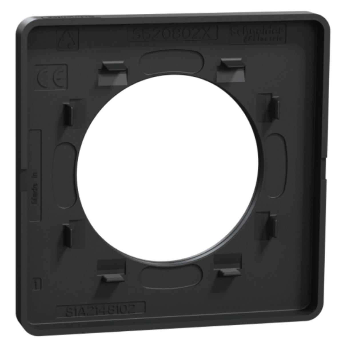 Plaque 1 poste - Odace Touch - Schneider