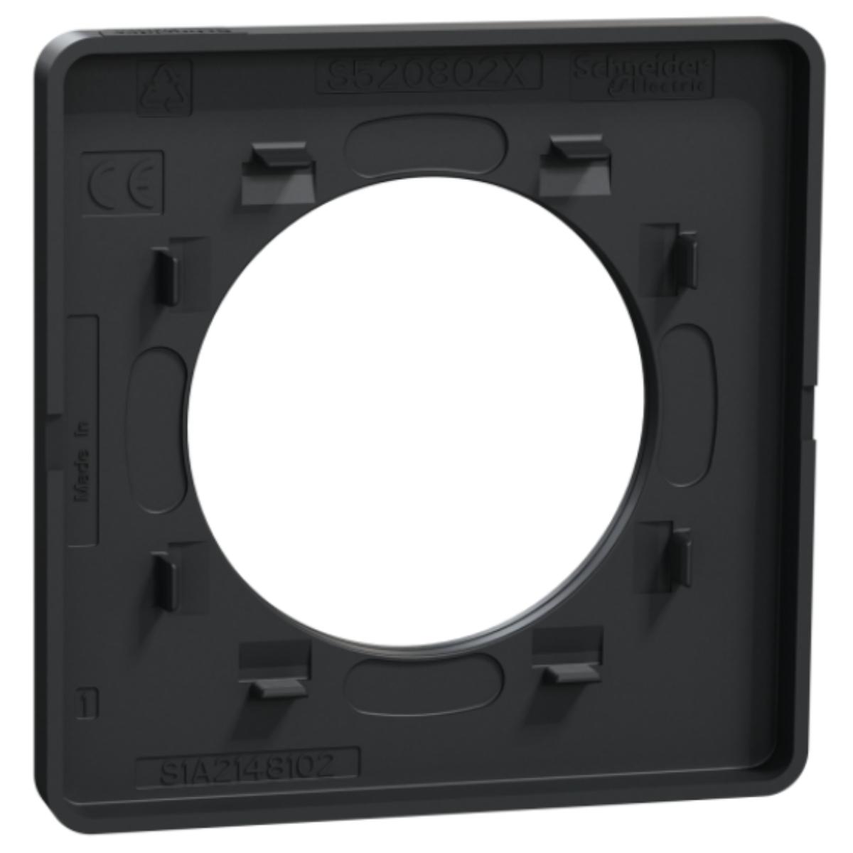 Plaque 1 poste - Odace Touch - Schneider