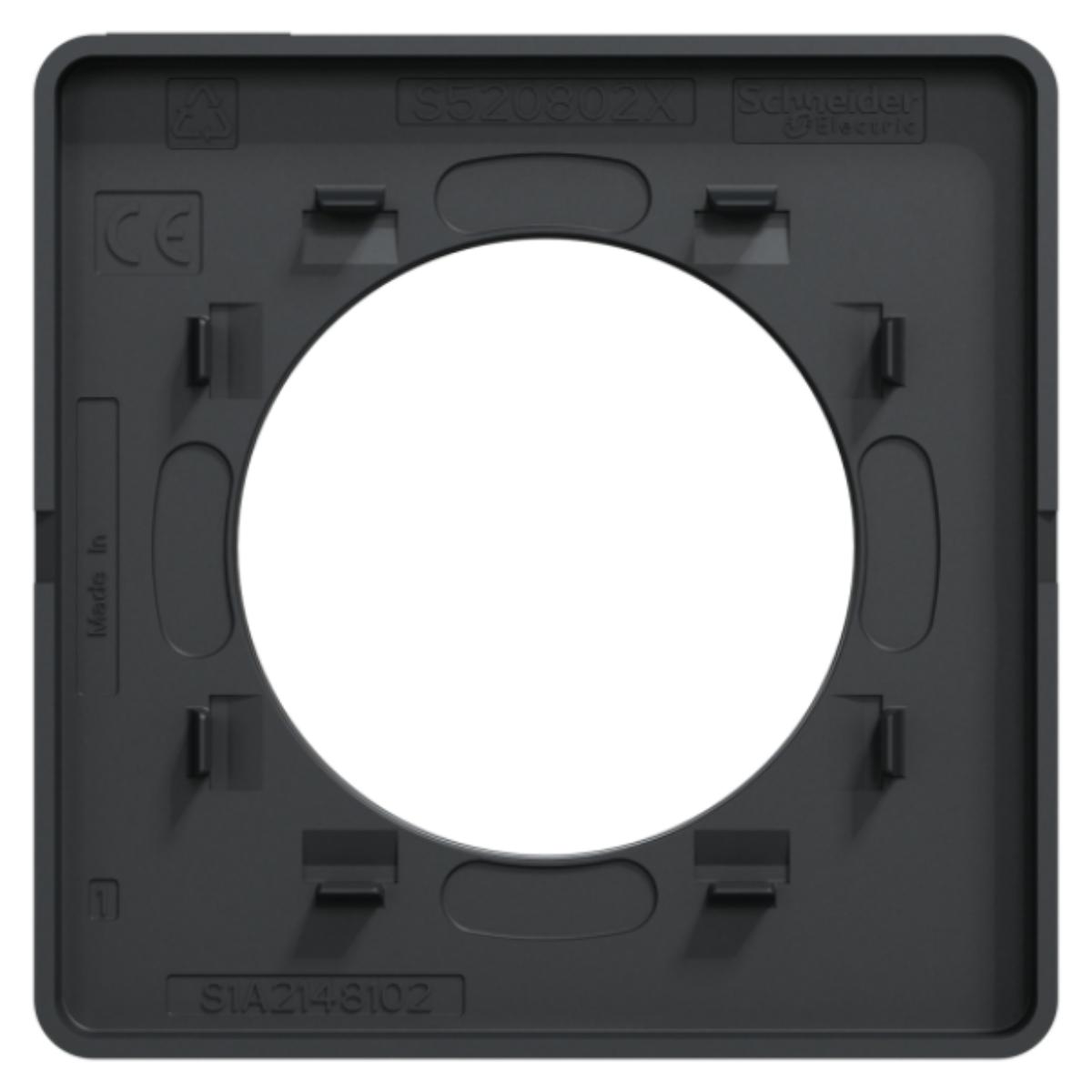 Plaque 1 poste - Odace Touch - Schneider
