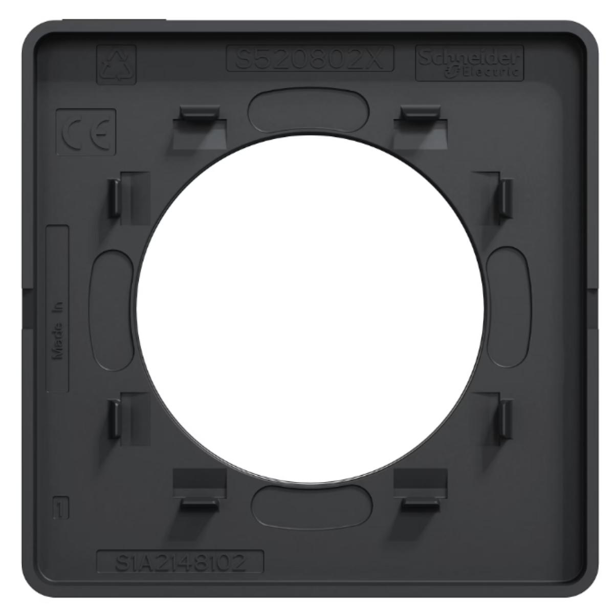 Plaque 1 poste - Odace Touch - Schneider