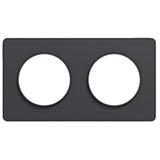 Plaque 2 postes H/V - Odace Touch - Schneider