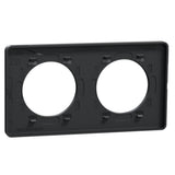Plaque 2 postes H/V - Odace Touch - Schneider