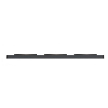Plaque de finition 3 postes Odace Styl - bronze - Schneider