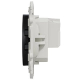 Prise 2P anthracite à vis connexion rapide encastrée - Odace - Schneider