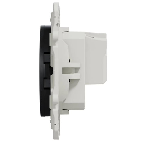 Prise 2P anthracite à vis connexion rapide encastrée - Odace - Schneider