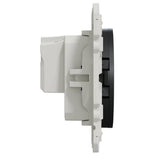 Prise 2P anthracite à vis connexion rapide encastrée - Odace - Schneider
