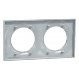 Plaque 2 postes H/V entraxe 71 mm - Odace Styl - Schneider