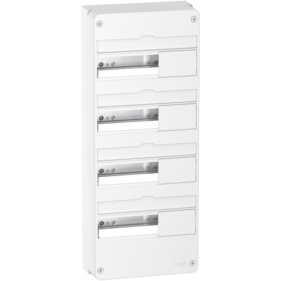 Coffret électrique 4 rangées et 52 modules + accessoires - Schneider