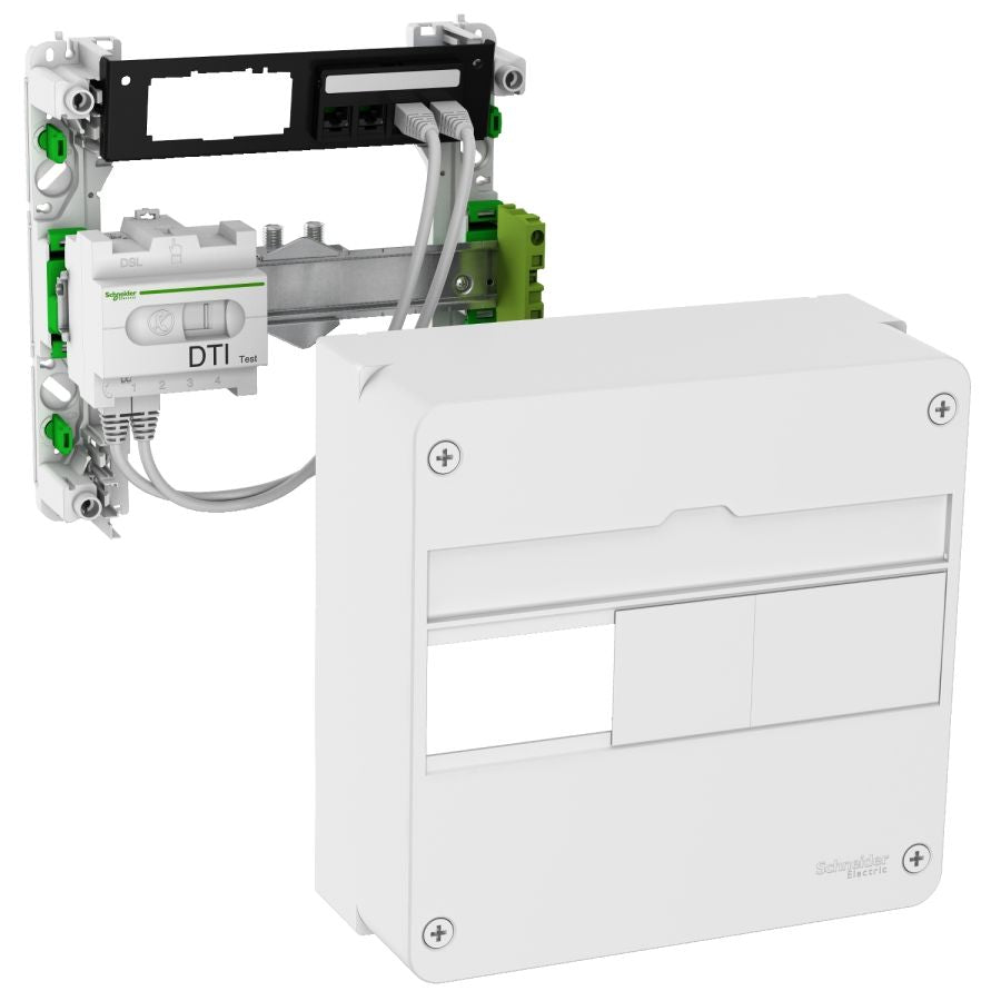 Coffret de communication Eco-Pack - 1 rangée 13 modules - Schneider