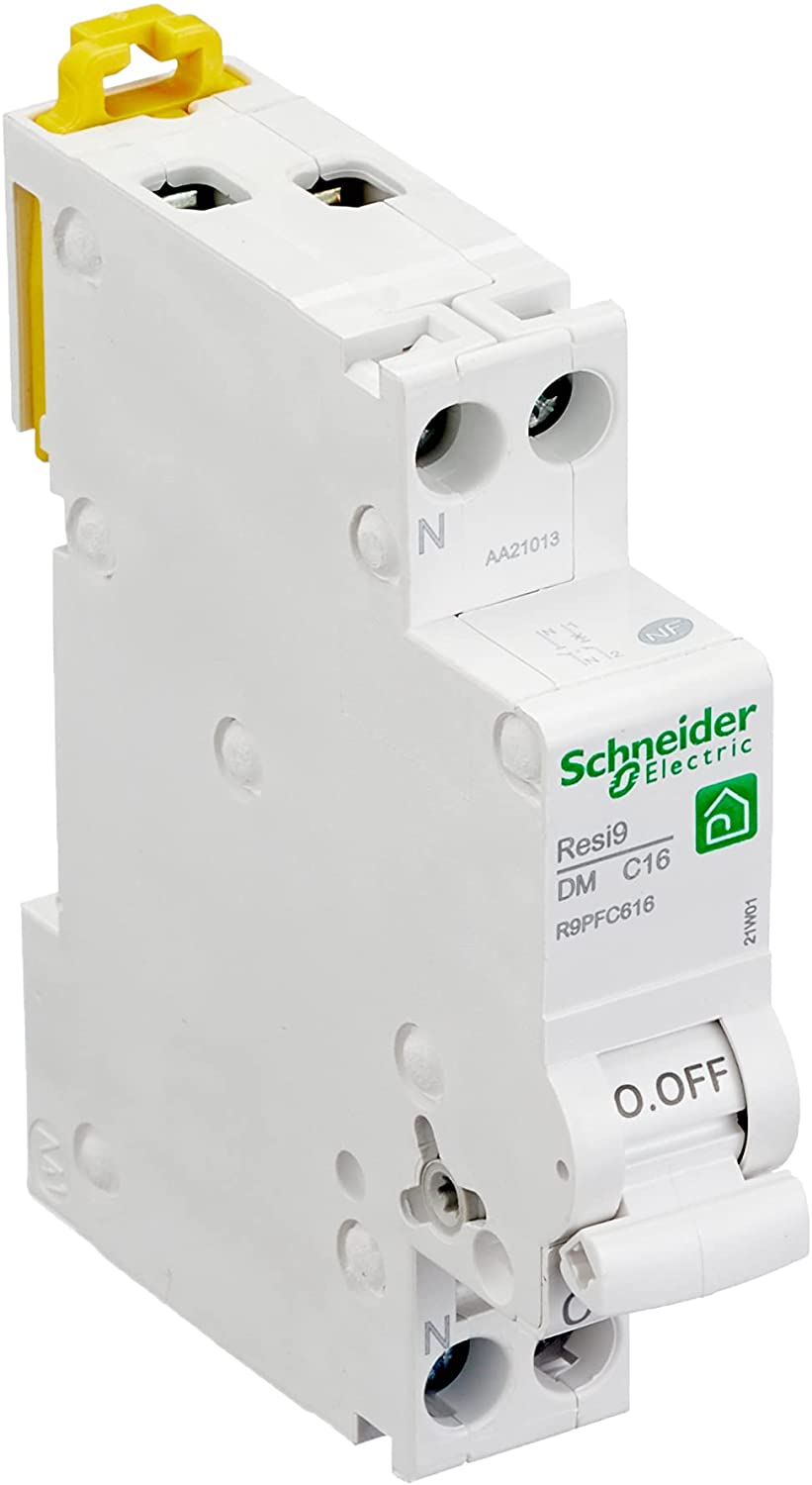 Disjoncteur peignable Rési9 (16A Courbe C) à vis XP - Schneider