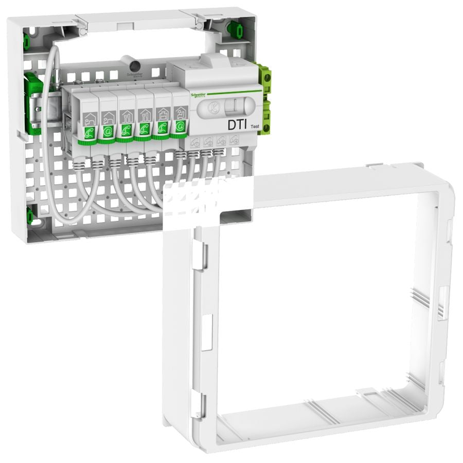 Coffret VDI grad2 6xRJ45 - 1 rangée 13 modules - Schneider
