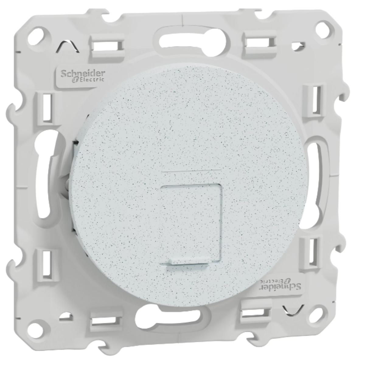 Prise RJ45 cat 6 non blindée à vis Blanc - Odace - Schneider