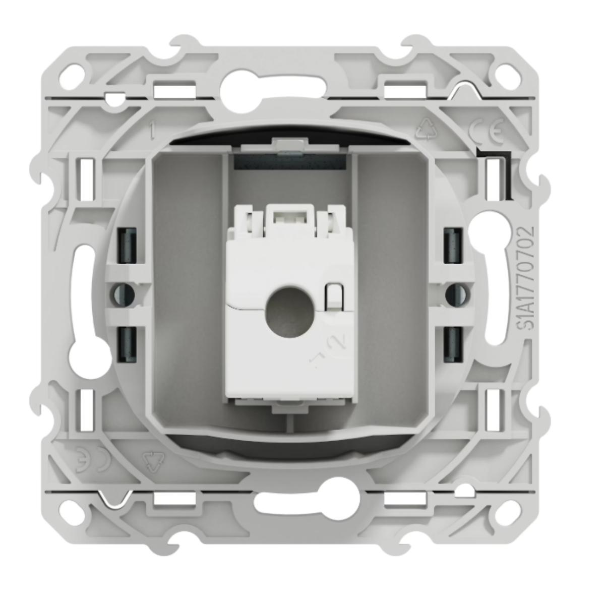 Prise RJ45 cat 6 non blindée à vis Blanc - Odace - Schneider