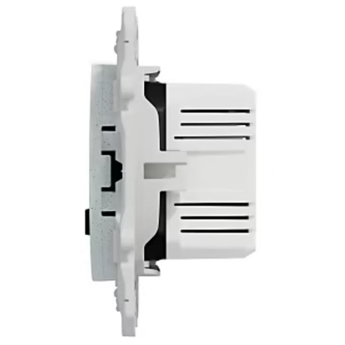 Prise USB double A+C 5V affleurante Blanc - Odace - Schneider