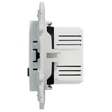 Prise USB double A+C 5V affleurante Blanc - Odace - Schneider