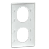 Plaque finition 2 postes verticale 71 mm - Ovalis - Schneider