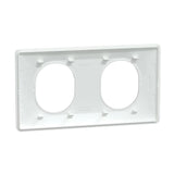 Plaque finition 2 postes horizontale entraxe 71 mm - Ovalis - Schneider