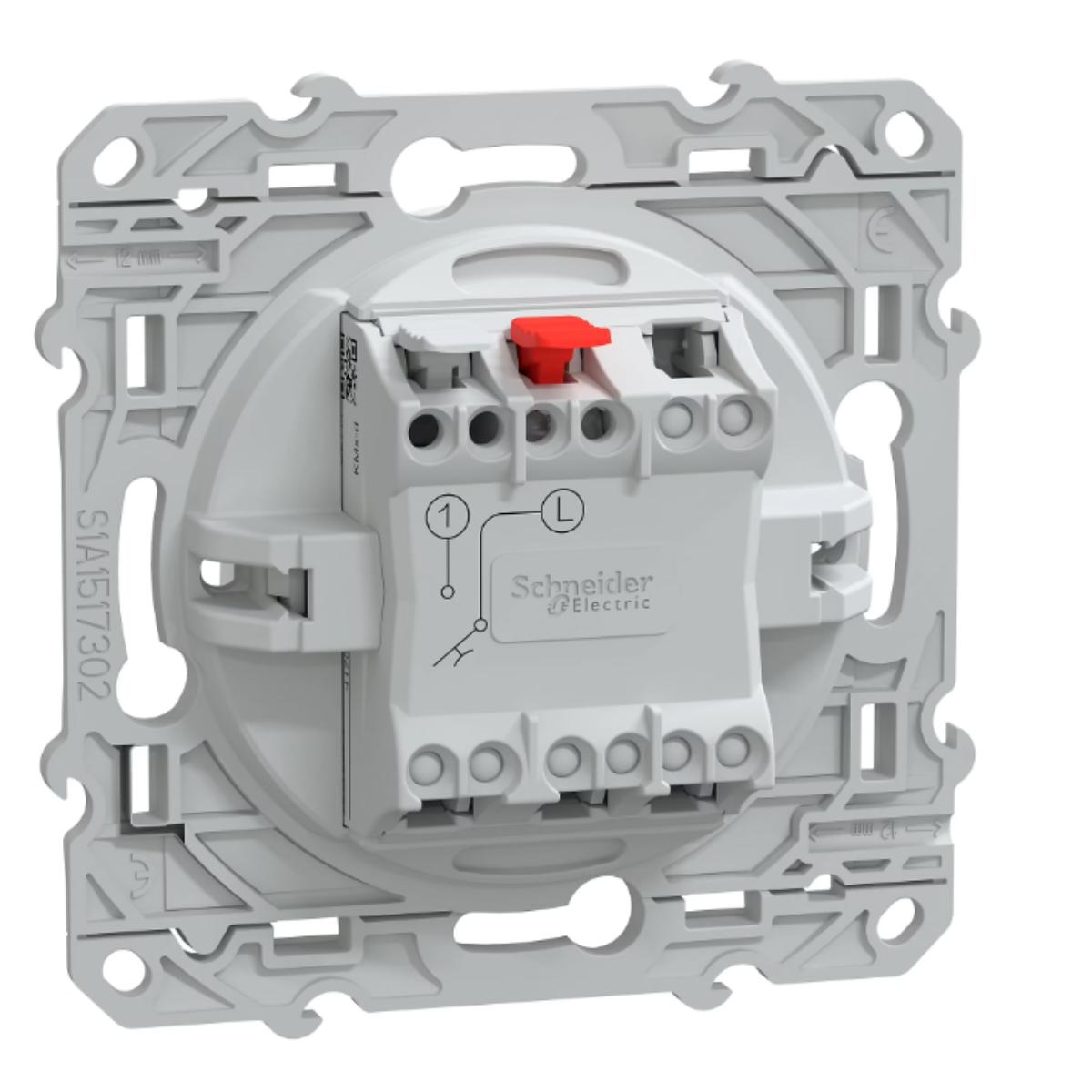 Bouton poussoir fermeture 10A - Ovalis - Schneider
