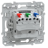 Prise affleurante 2P+T 16A bornes auto - Ovalis - Schneider