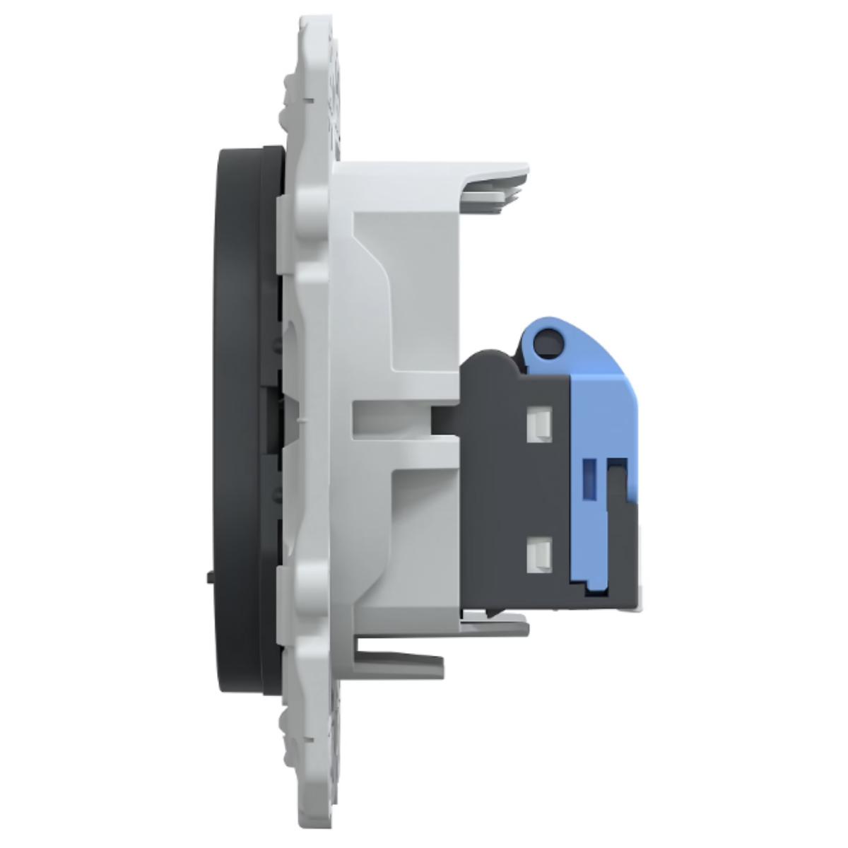Prise RJ45 cat.6 STP grade 3 anthracite réseaux VDI - Ovalis - Schneider
