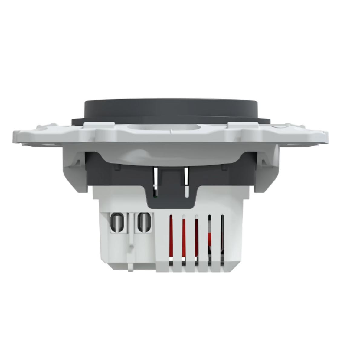 Double chargeur USB A+C 12W anthracite encastré - Ovalis - Schneider