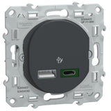 Chargeur USB A 7,5W + C 45W type C - Ovalis Schneider