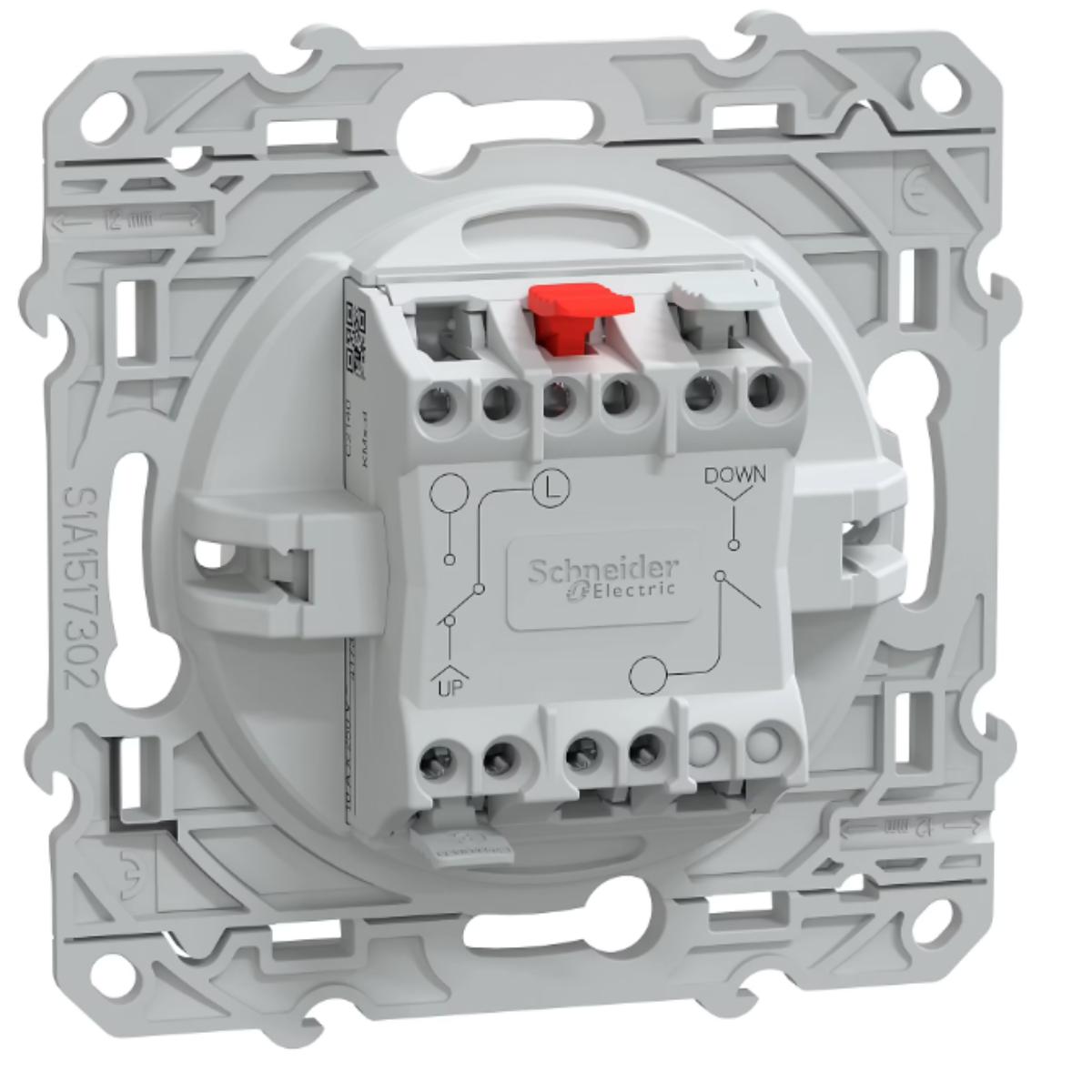 Interrupteur volet roulant 2 boutons 6A - Ovalis - Schneider