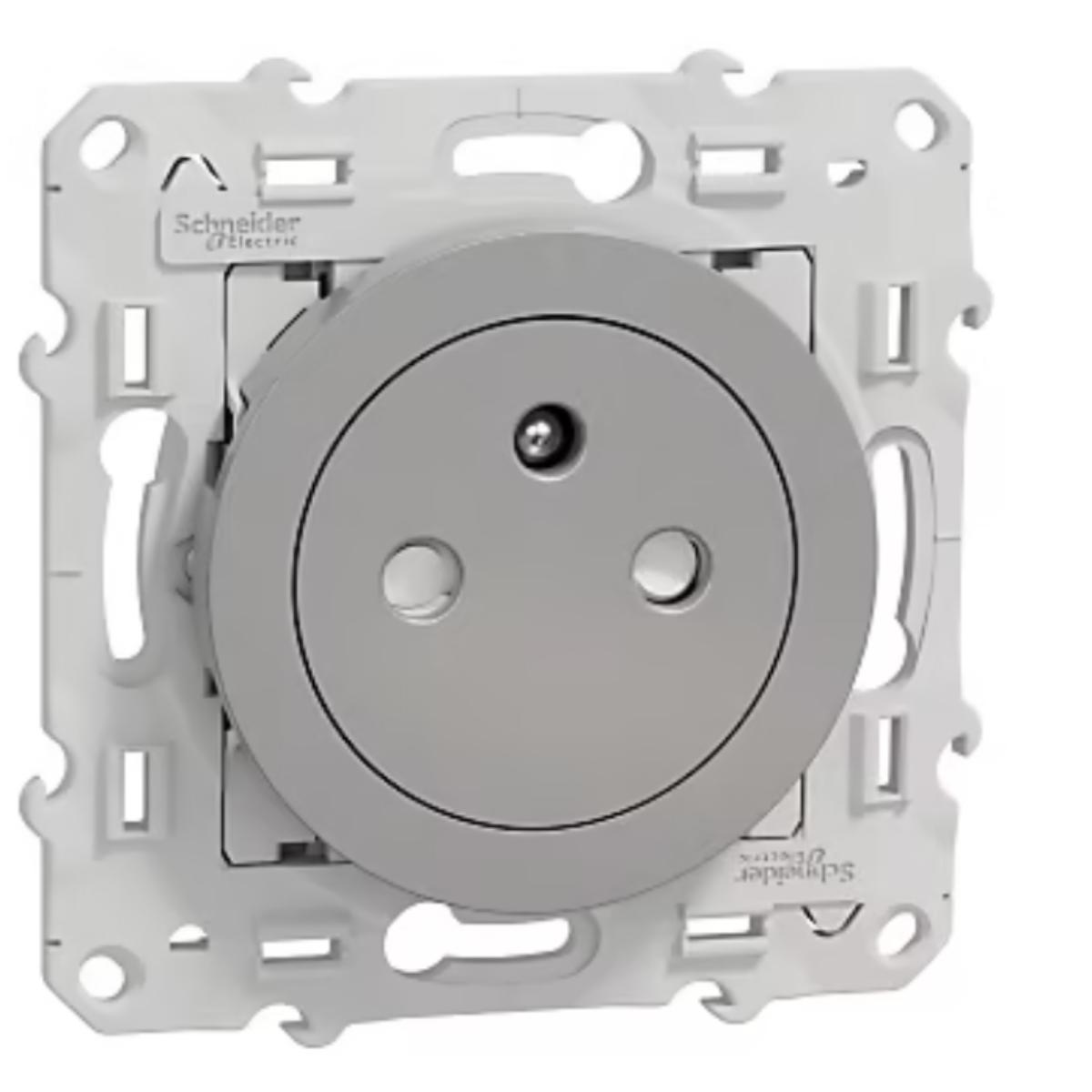 Prise affleurante 2P+T 16A Odace - Schneider