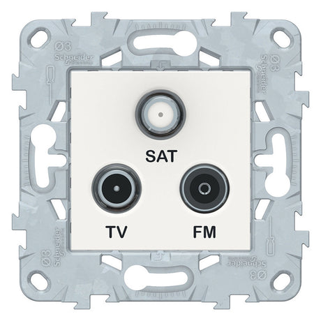 Prise TV/SAT/FM 1 entrée - Unica - Schneider