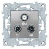 Prise TV/SAT/FM 1 entrée - Unica - Schneider