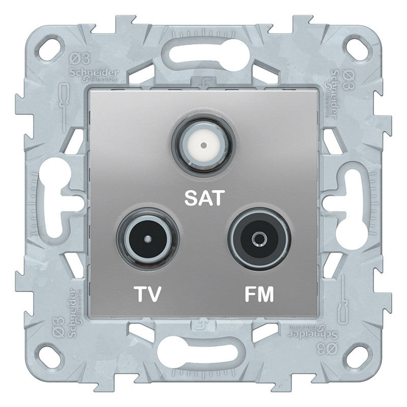 Prise TV/SAT/FM 1 entrée - Unica - Schneider