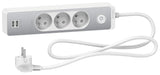 Bloc multiprise 2P+T + 2 USB - Schneider