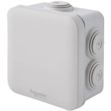 Lot de 5 boîtes dérivation étanche IP55 80x80x45 mm Grises - Schneider