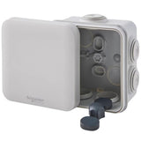 Lot de 5 boîtes dérivation étanche IP55 80x80x45 mm Grises - Schneider