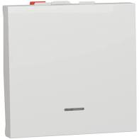 Bouton poussoir + voyant LED 10A - Unica - Schneider